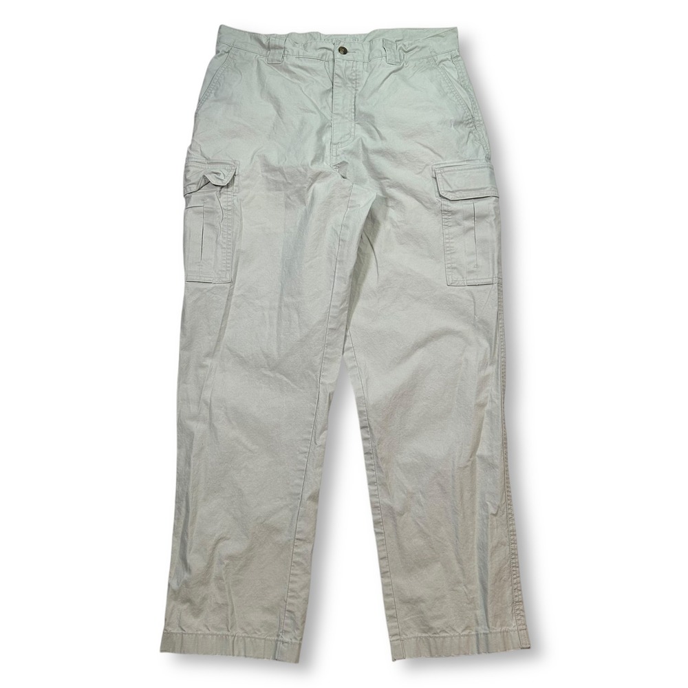 L.L.Bean Cargo Pants‎ Classic Fit Casual Utility Khaki Beige Mens 33x30